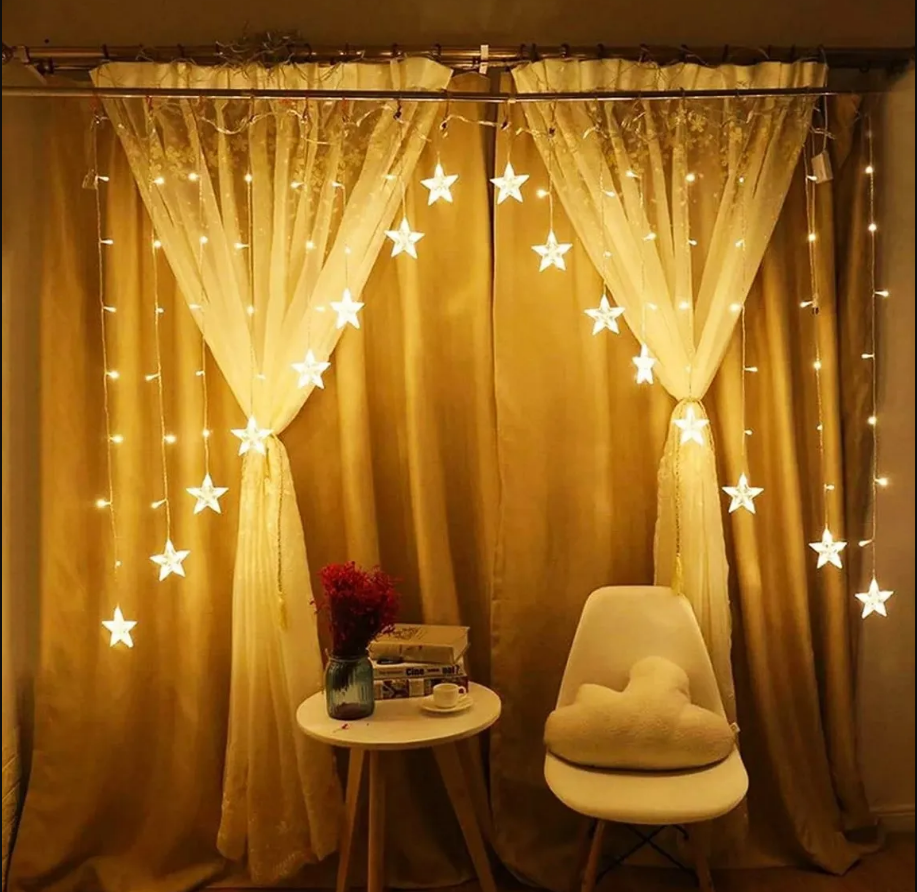 16 Stars LED Curtain Lights